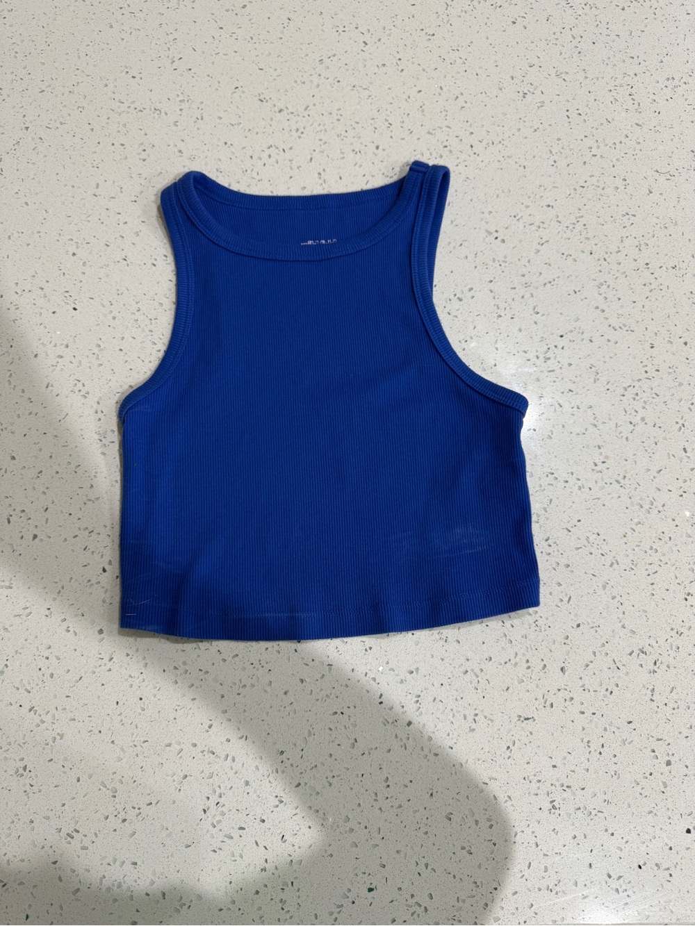 wild fable Royal Blue Ribbed Crop Tank